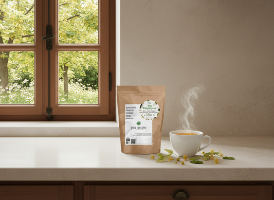 Bee Flamurus Blend - organic calming herbal tea with linden, lemon balm & chamomile