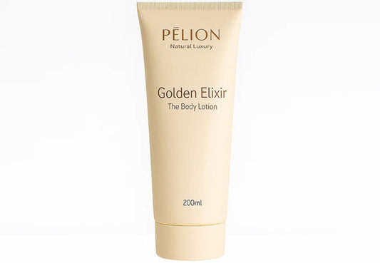 Golden Elixir Body Lotion P for Pelion – Luxury Moisturizing Lotion with Aloe Vera, Cucumber & Sensual Fragrance