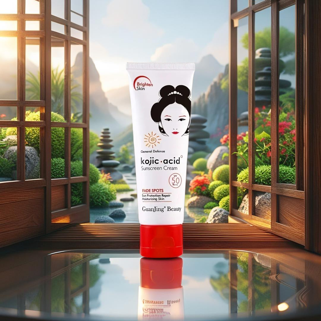 Sunscreen Cream with Kojic Acid – Protection & Whitening