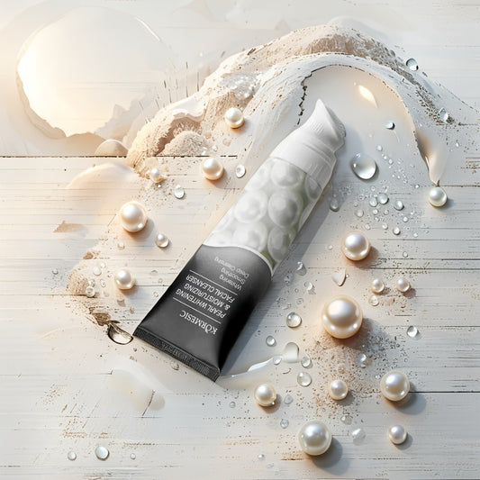 KORMESIC Pearl Whitening & Moisturizing Facial Cleanser – Gentle hydrating cleanser with pearl powder for bright & glowing skin