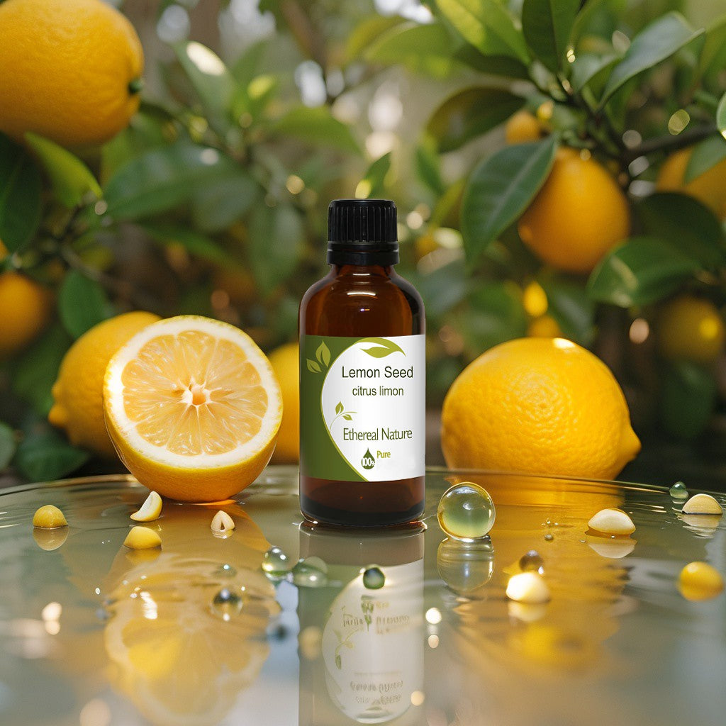 Lemon seed oil bottle – hydrating soothing skin oil