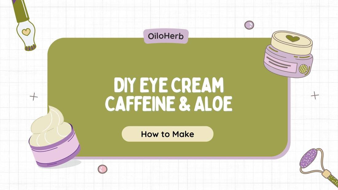 DIY Κρέμα Ματιών με Καφεΐνη & Αλόη - Τρόπος Παρασκευής