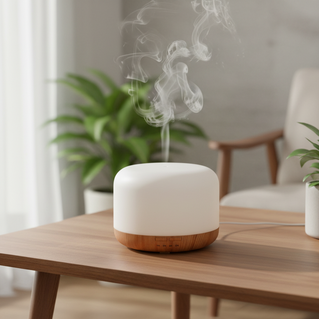 Aarhus Aroma Diffuser white  Ultrasonic humidifier with LED light