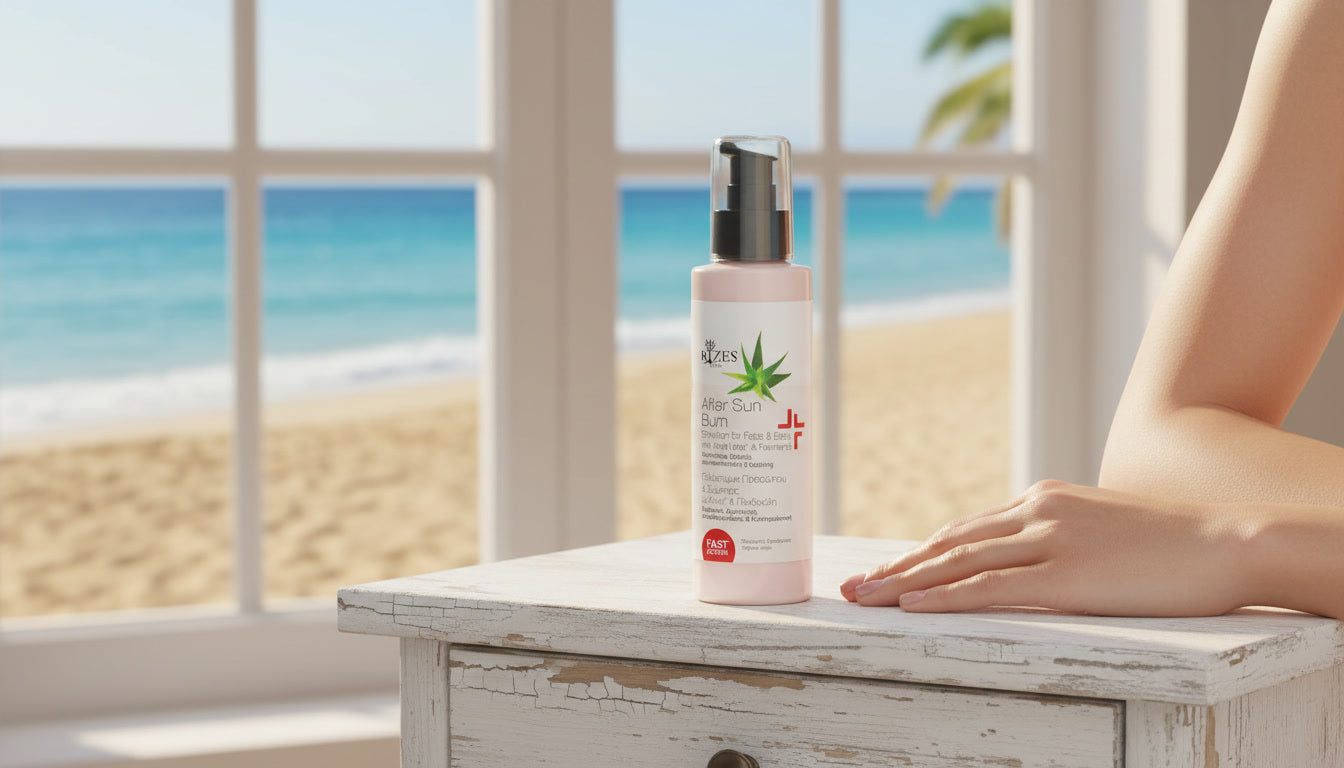 after sun aloe lotion for sunburn relief hydration soothing skin repair