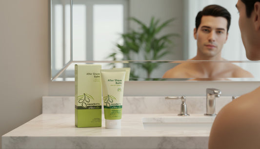 Ginseng after shave lotion with 92% ingredients of natural origin for men's facial care