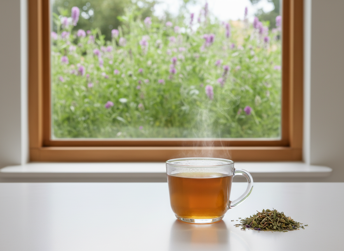 Alfalfa Medicago sativa dried herb for wellness tonic