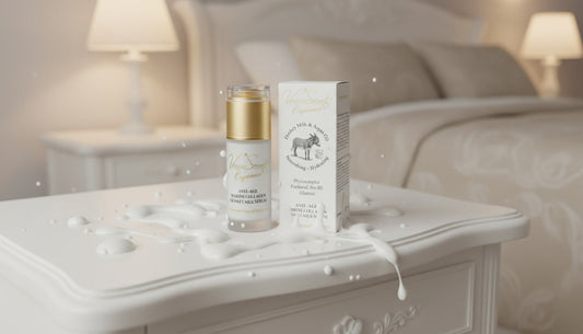 Anti-aging facial serum with marine collagen and donkey milk