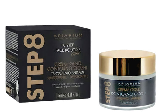 Step 8 Gold 23K luxury anti-wrinkle eye cream with pure gold and hyaluronic acid