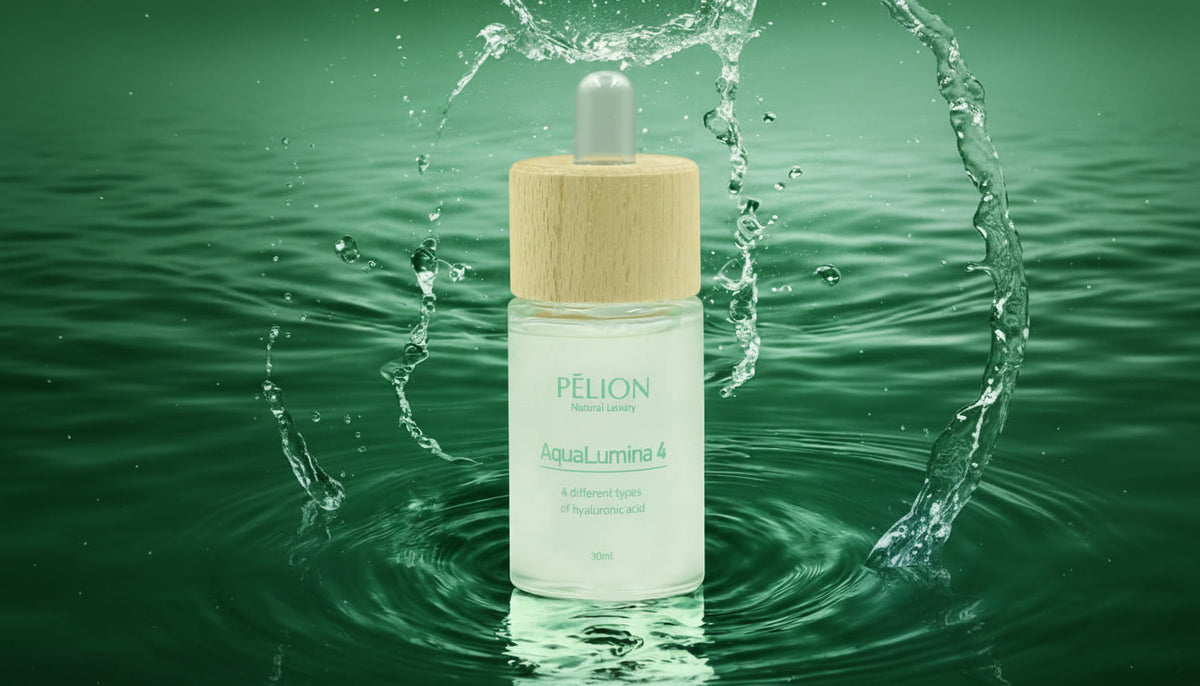Aqualumina 4 P facial hydrating gel with four types of hyaluronic acid