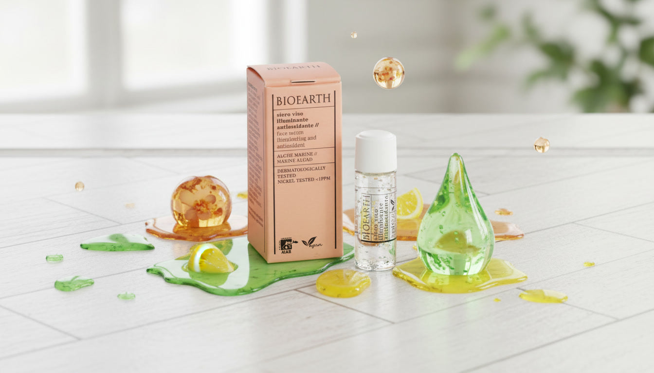 Bioearth antioxidant facial serum with seaweed and Ferulic Acid