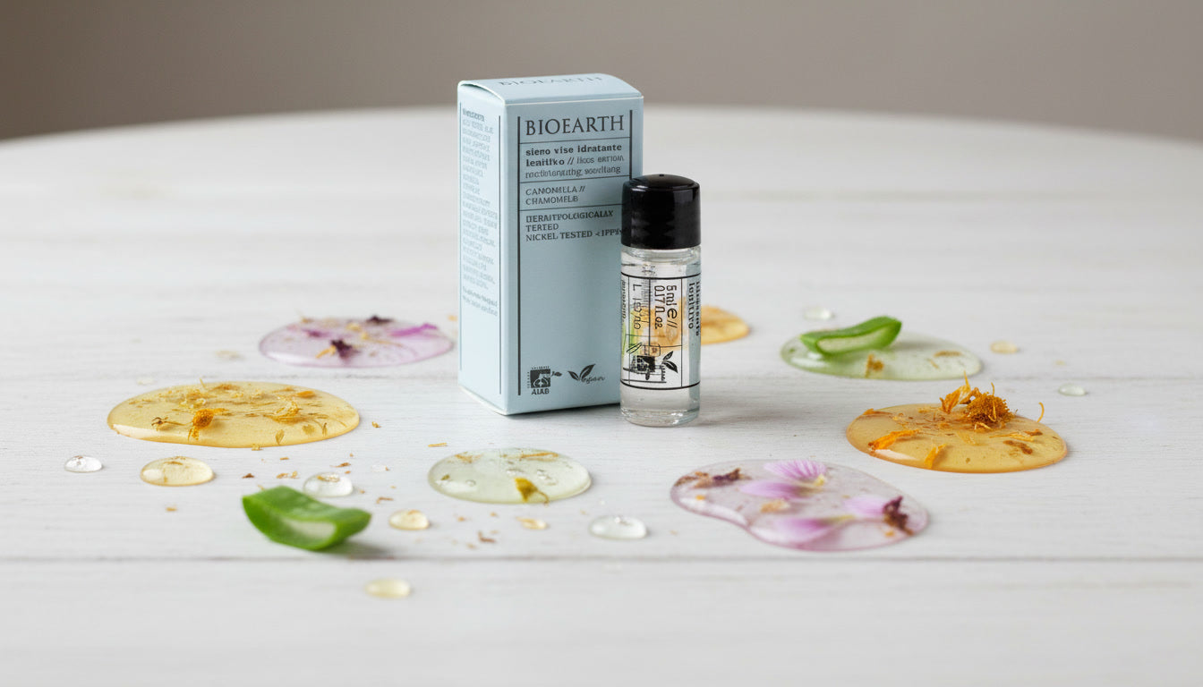 Bioearth soothing facial serum with Chamomile for sensitive skin