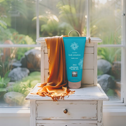 Body Sensation Amber Scent – ​​Natural Massage Gel with a Seductive Aroma