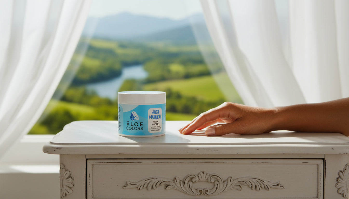 Body Butter Just Natural with aloe and shea for deep body hydration