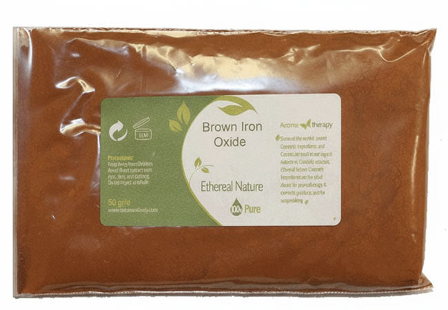 Brown Iron Oxide - Φυσική Καφέ Ματ Χρωστική για Φυτικά Καλλυντικά - OiloHerb