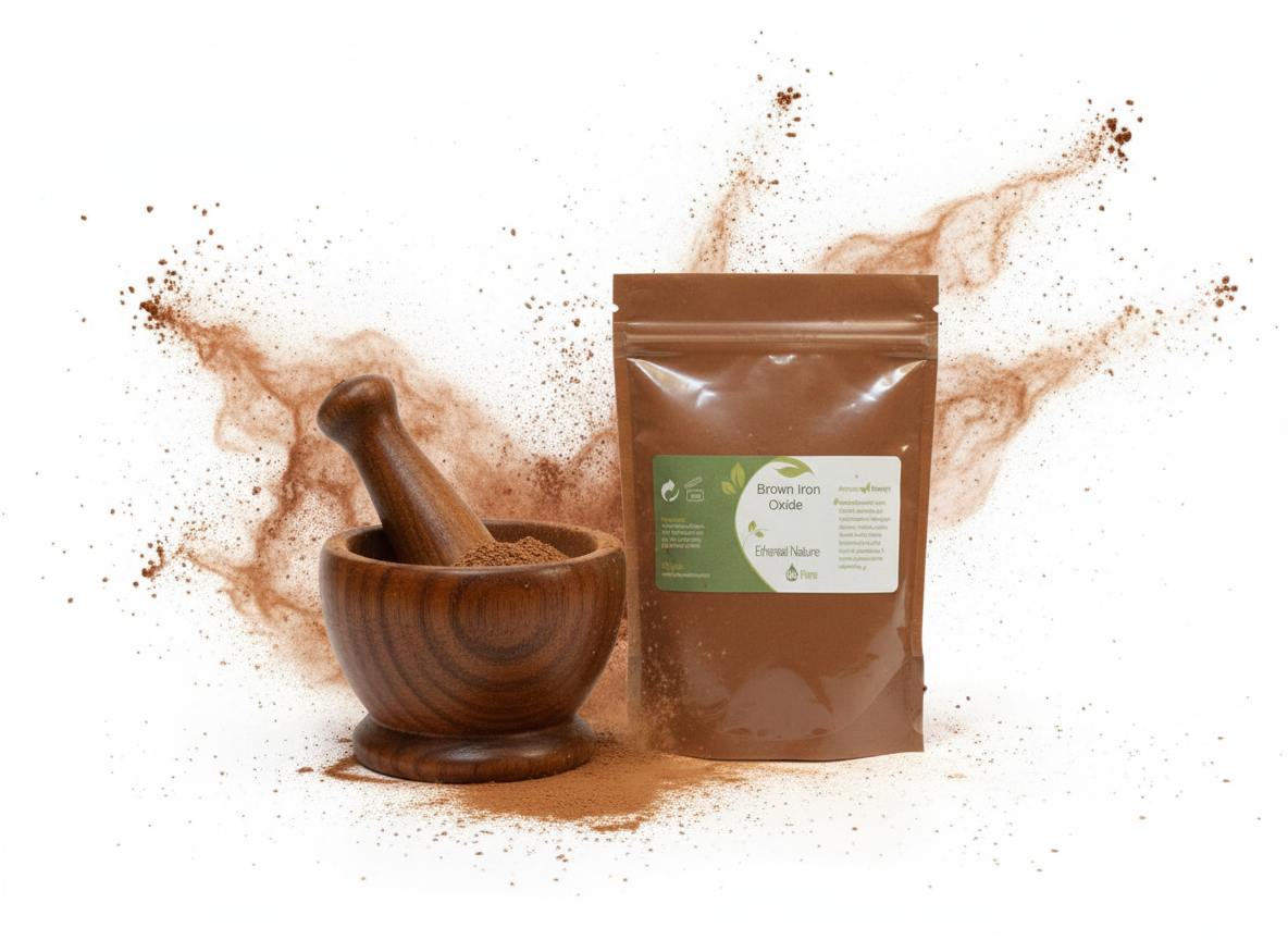 Brown Iron Oxide - Φυσική Καφέ Ματ Χρωστική για Φυτικά Καλλυντικά - OiloHerb