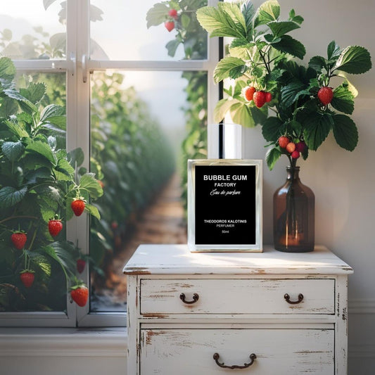 Bubble Gum Factory Eau de Parfum – Playful gourmand scent with strawberry, sugar & vanilla