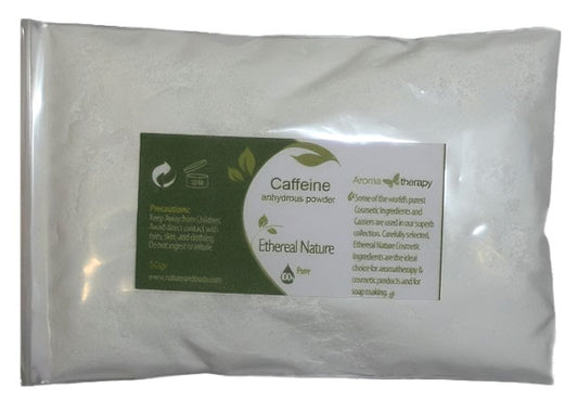 OiloHerb Caffeine Powder – Natural ingredient for skin toning and tightening in cosmetic applications.