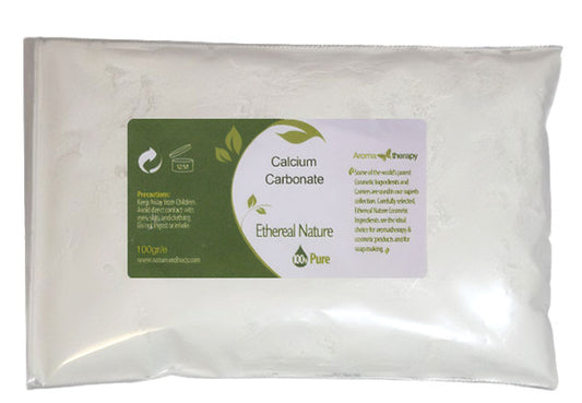 Calcium Carbonate – Natural white mineral for cosmetics, masks & powders