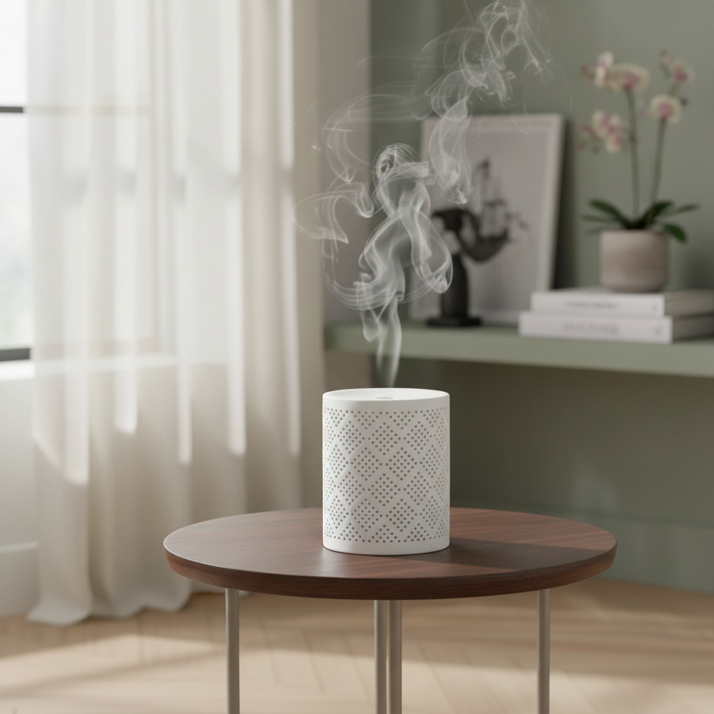 Ceralia Diffuser Innobiz - White perforated ceramic aroma diffuser