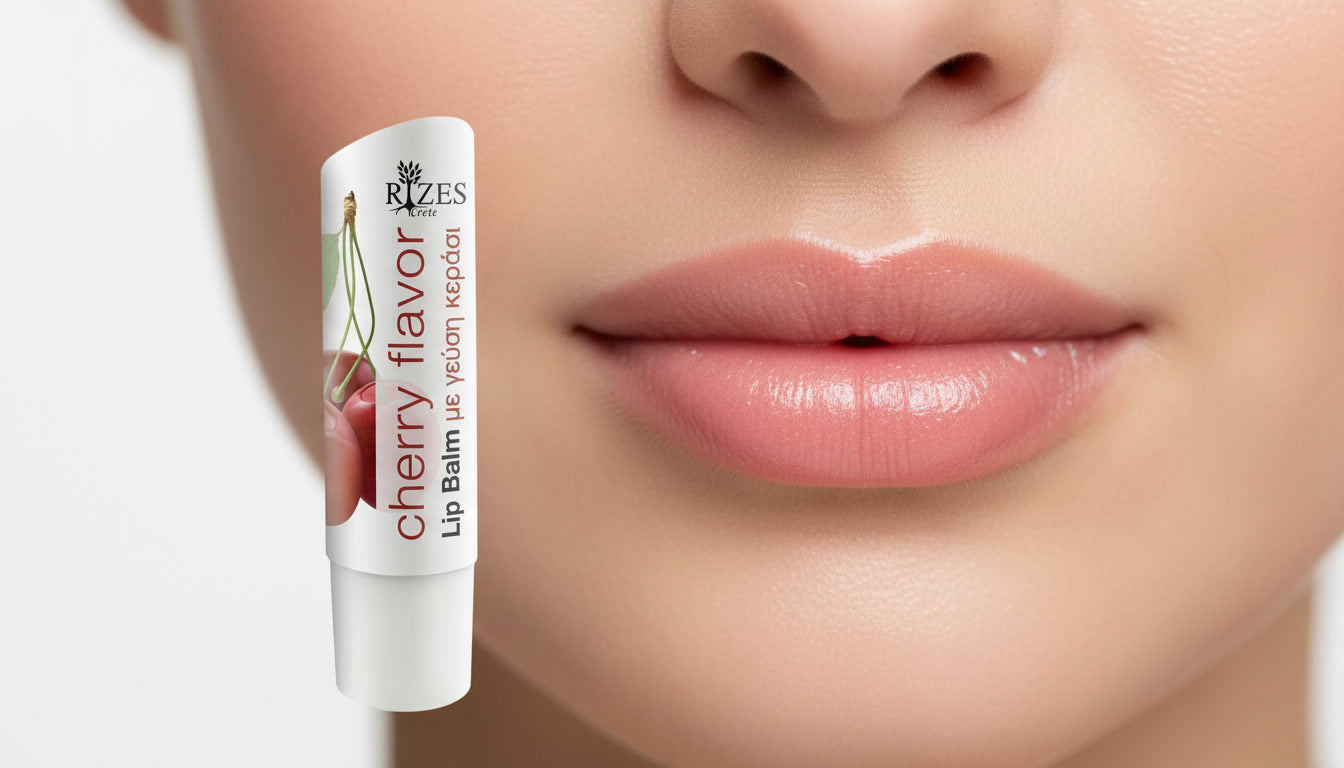 Cherry lip balm stick fruity hydrating lip care