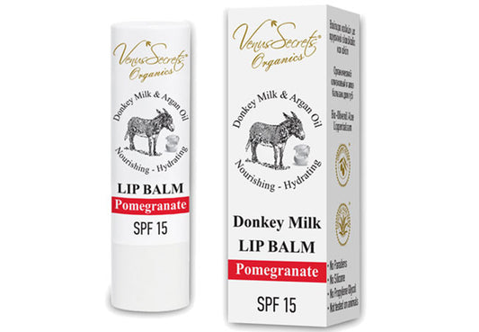 Donkey milk pomegranate lip balm natural hydration repair