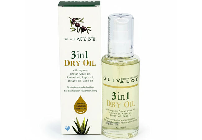 3 in 1 dry oil with dittany sage and argan for face body and hair