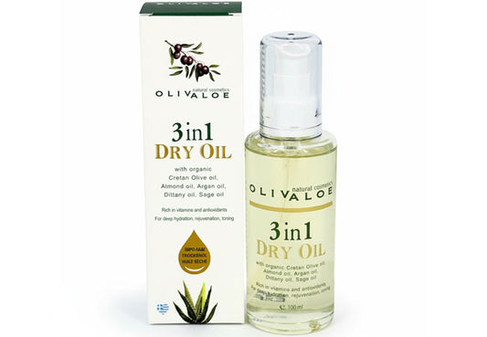 3 in 1 dry oil with dittany sage and argan for face body and hair