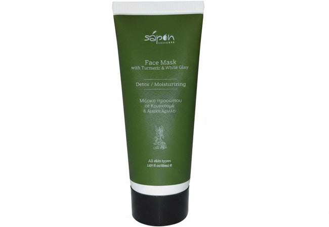 turmeric white clay face mask natural skincare