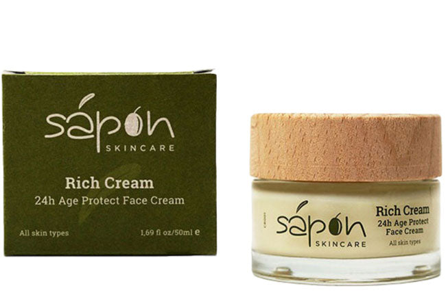 24h anti-aging face cream with peptides and Q10 – Sapon Skin Care