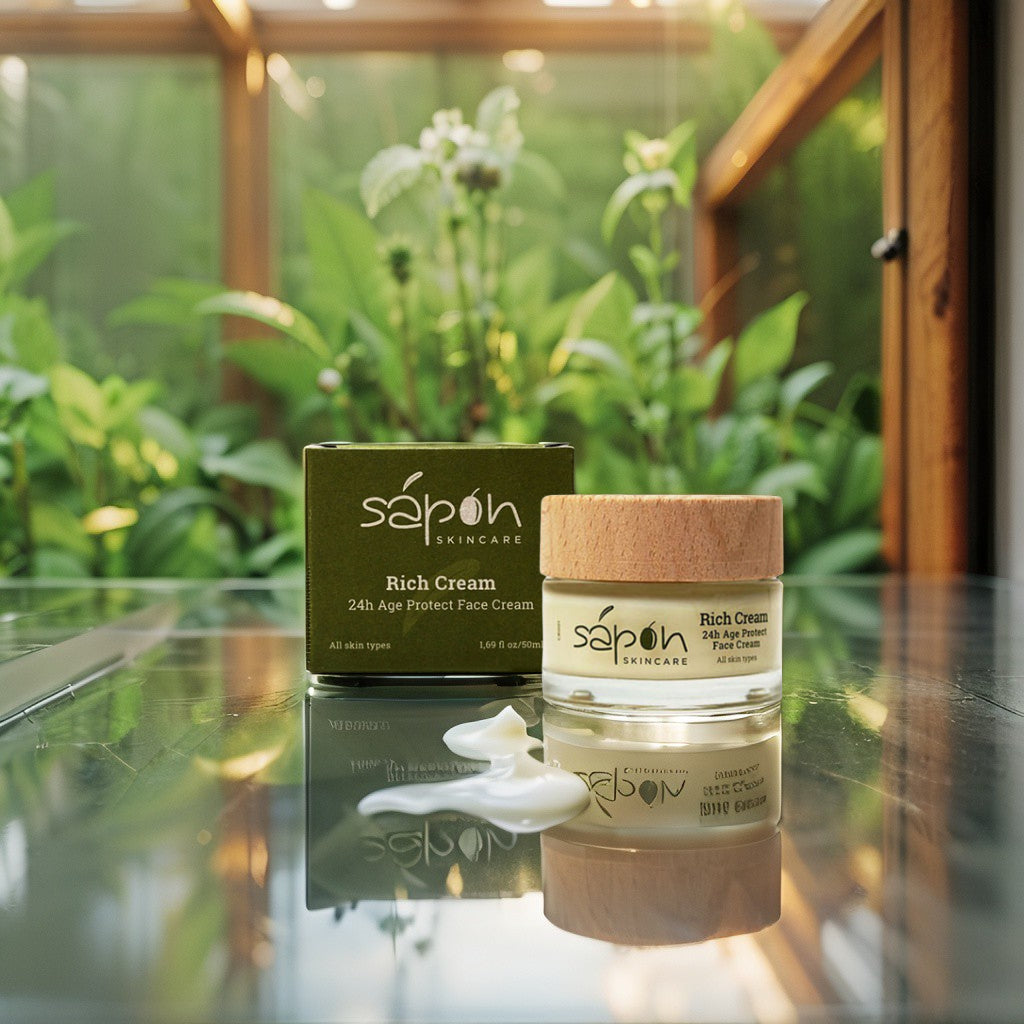 24h anti-aging face cream with peptides and Q10 – Sapon Skin Care