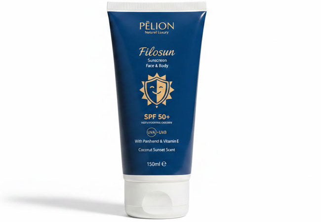 spf50 family sunscreen coconut scent for face and body
