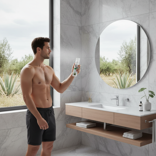 Fresh Men Body Mist by OlivAloe - Natural men’s body mist with aloe