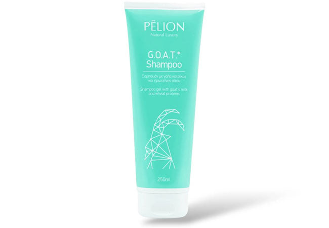Goat milk shampoo without SLS for nourishing, hydrated and shiny hair