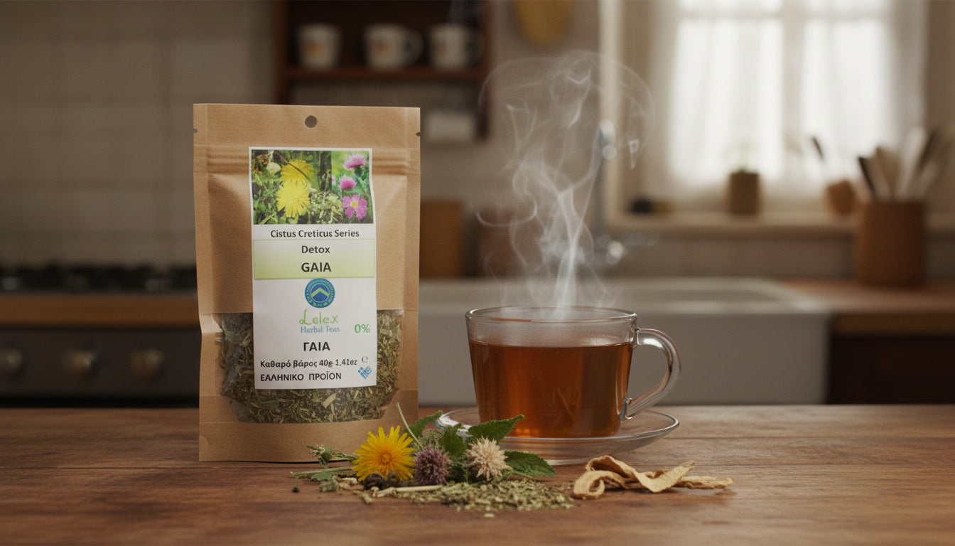 detox herbal tea dandelion nettle