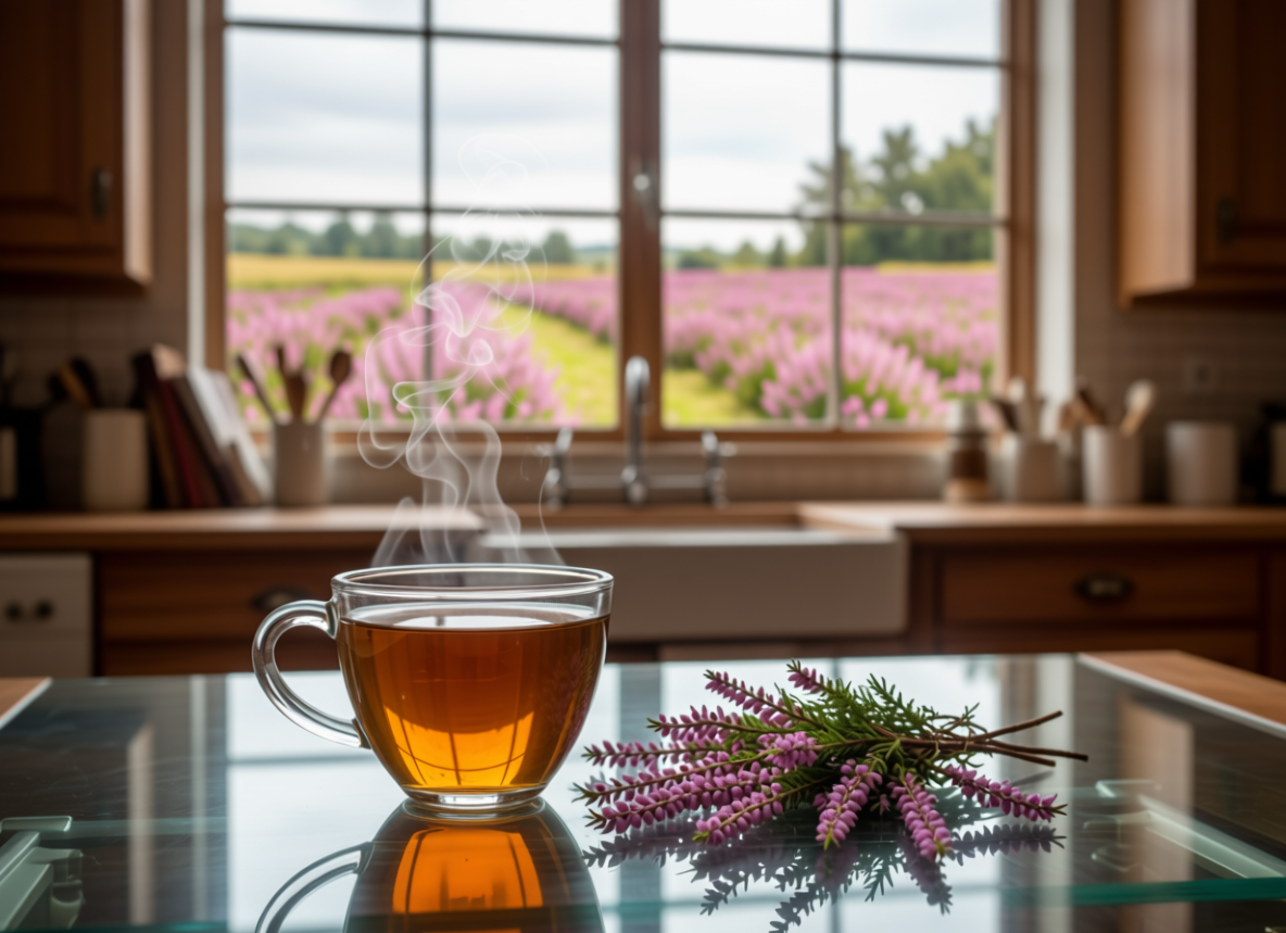 Heather dried herb Calluna vulgaris