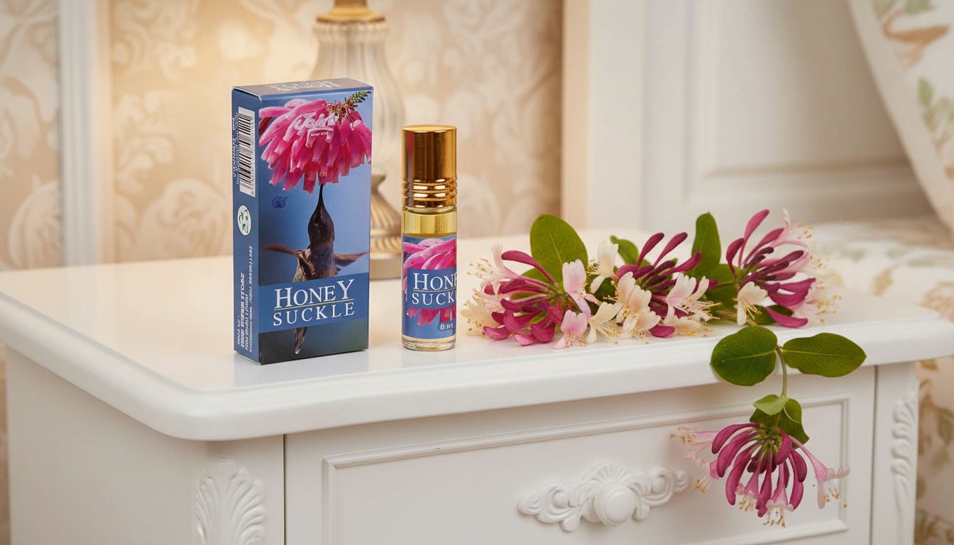 Honey Suckle Concentrated Perfume Oil, sweet floral honeysuckle fragrance
