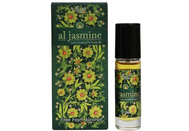 Jasmine Concentrated Perfume Oil with rich floral jasmine fragrance in a compact bottle