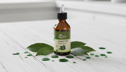 RIZES Crete Bay Laurel Oil with Vitamin E for hair and scalp care