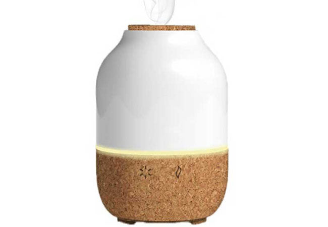 Lealia Ultrasonic Diffuser by Innobiz with ceramic cover and cork base