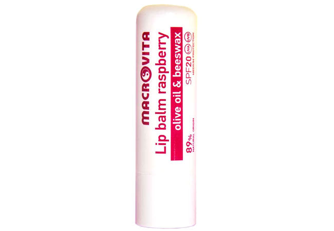 Raspberry lip balm SPF10 hydrating and protective lip care