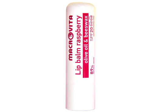 Raspberry lip balm SPF10 hydrating and protective lip care