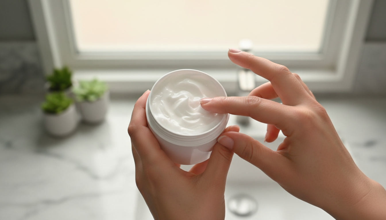 DIY caffeine firming body cream kit with ivy extract and grapefruit essential oil