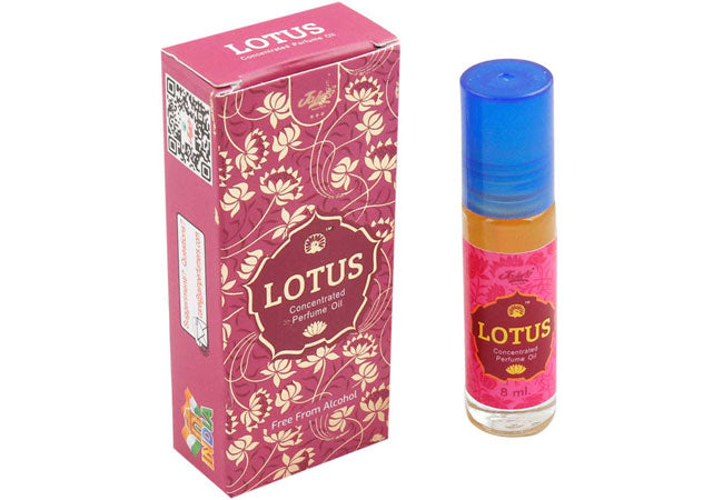 Lotus perfume oil fresh clean floral fragrance alcohol free