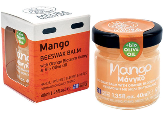 Natural beeswax balm with mango and orange blossom honey by Melira