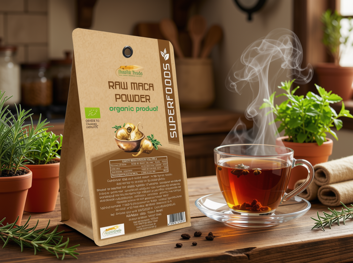 Organic Maca Powder - Natural Energy, Stamina & Libido Boost