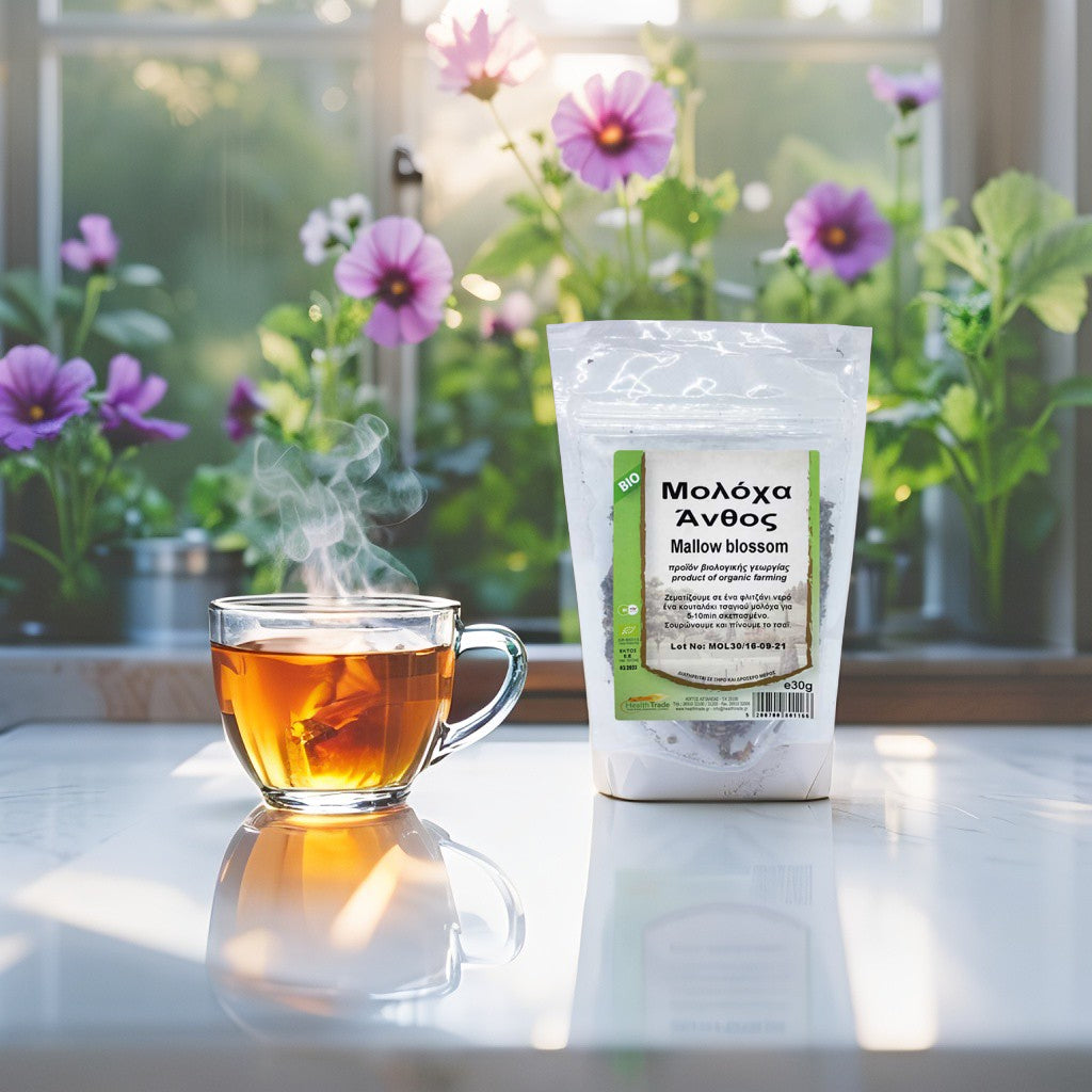 Organic Mallow Flower - Herbal Remedy for Inflammation & Health