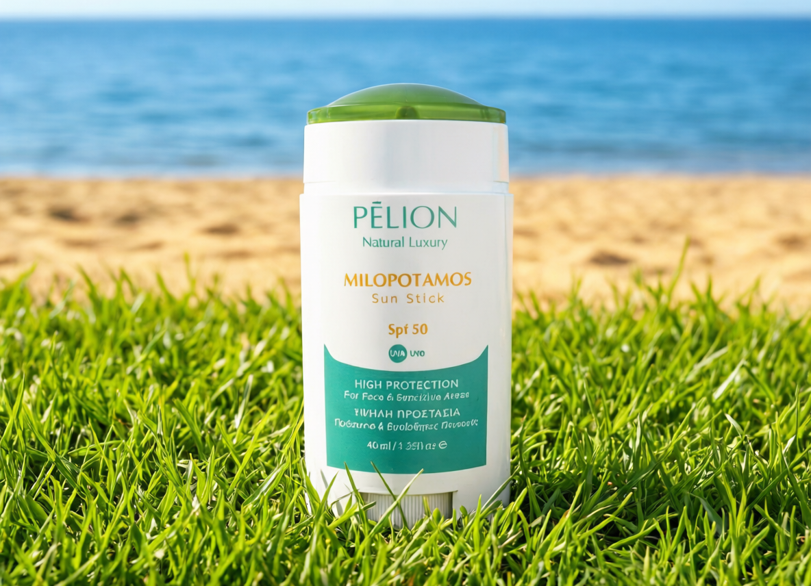 Milopotamos Sun Stick SPF50 | Αόρατη Προστασία για Πρόσωπο & Ευαίσθητες Περιοχές - OiloHerb