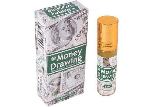 Money Drawing Concentrated Perfume Oil with earthy and spicy fragrance notes