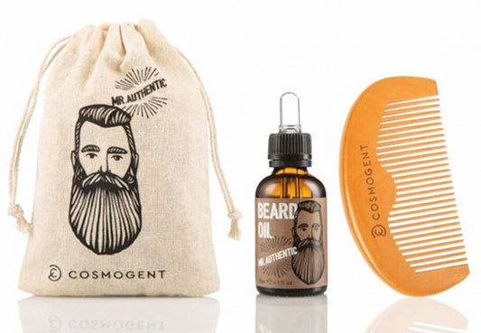 Mr. Authentic Beard Oil and Hair Comb