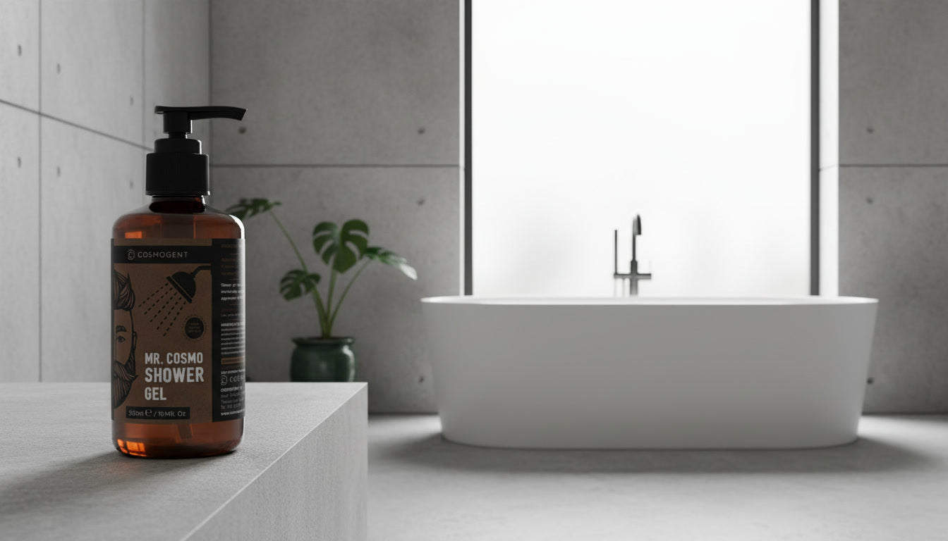Mr Cosmo Shower Gel men’s body wash with aloe and carrot oil